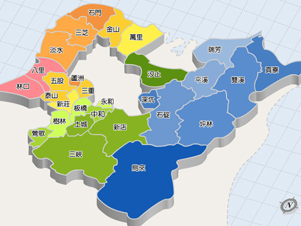 新北市區域圖示